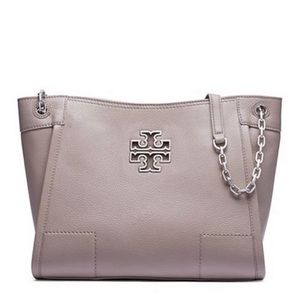 Tory Burch Britten Tote in French Gray